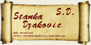 Stanka Džaković vizit kartica